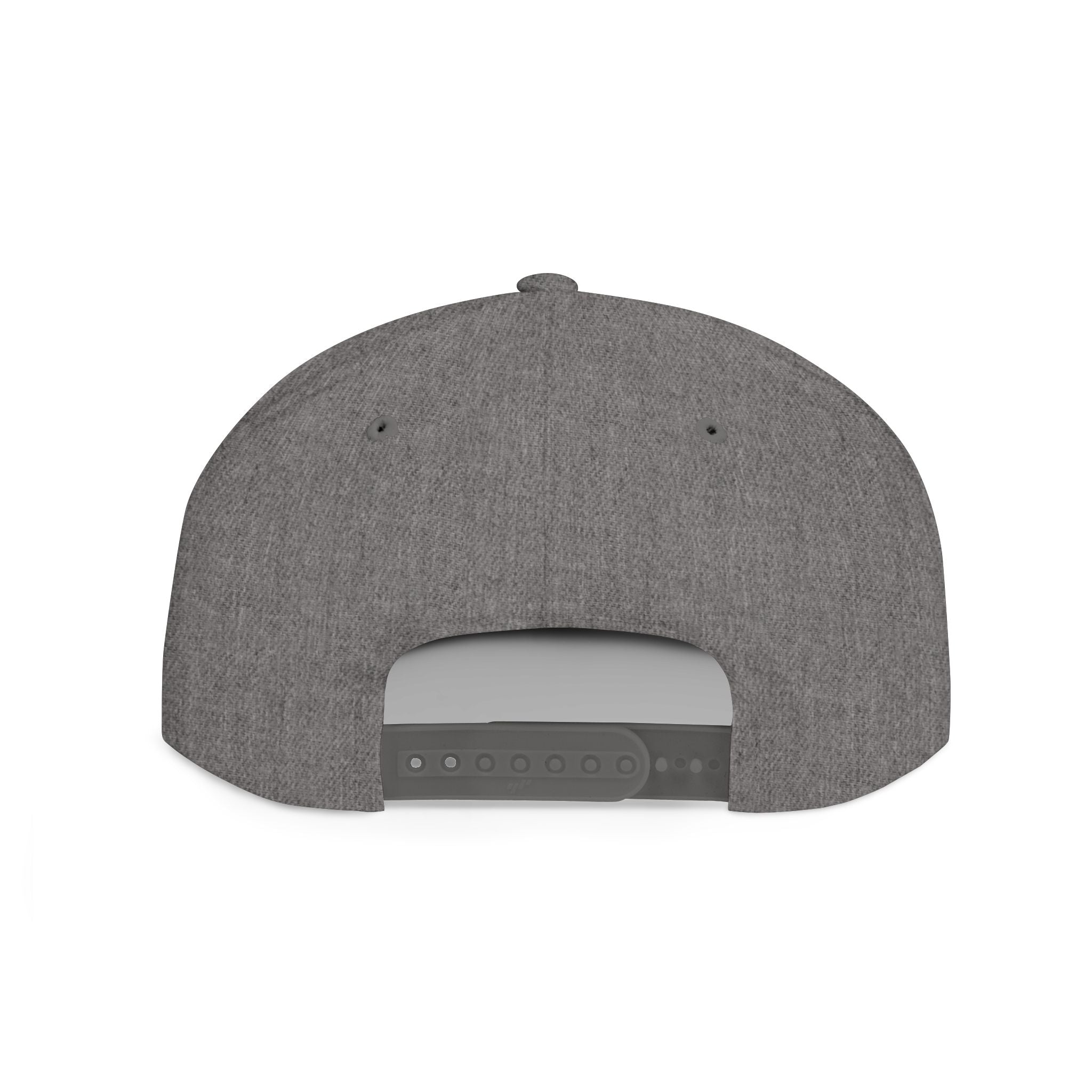 White Flat Bill Snapback Cap with Script Logo — Street Style Adjustable Hat