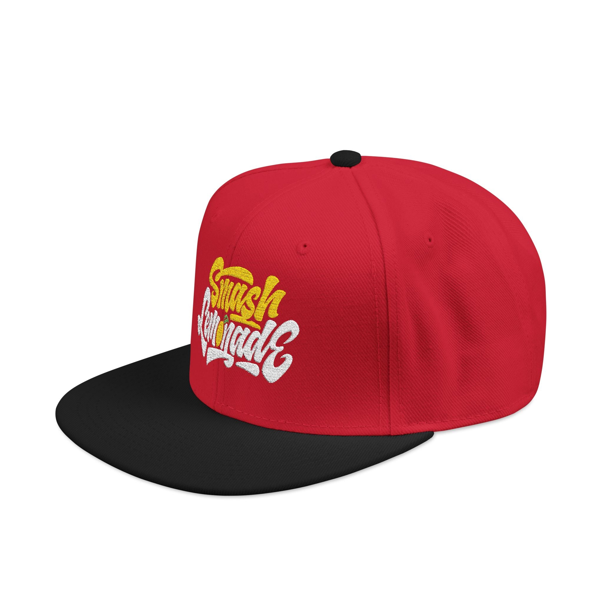 Embroidered Snapback Hat — Street Script Logo Cap