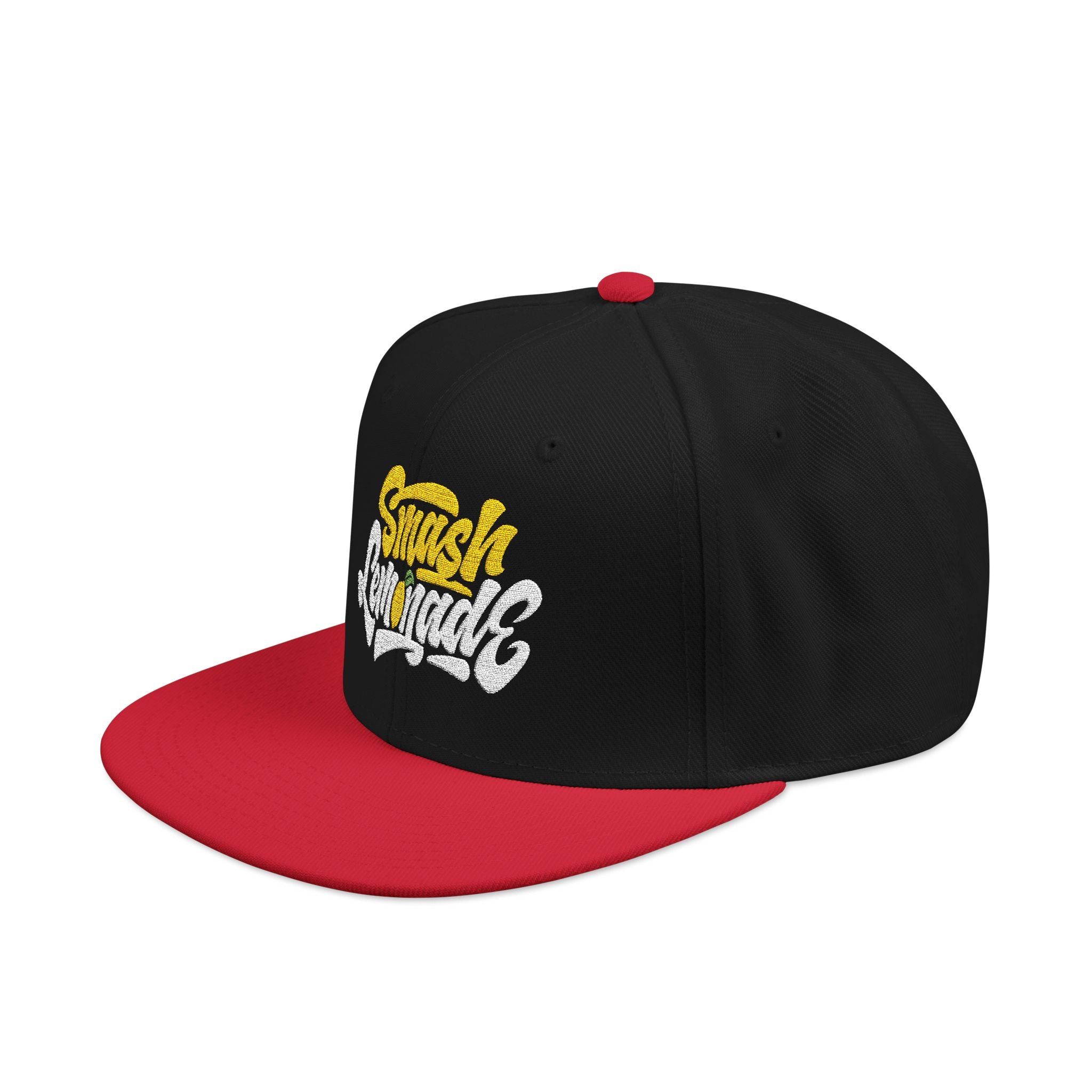 Embroidered Snapback Hat — Street Script Logo Cap