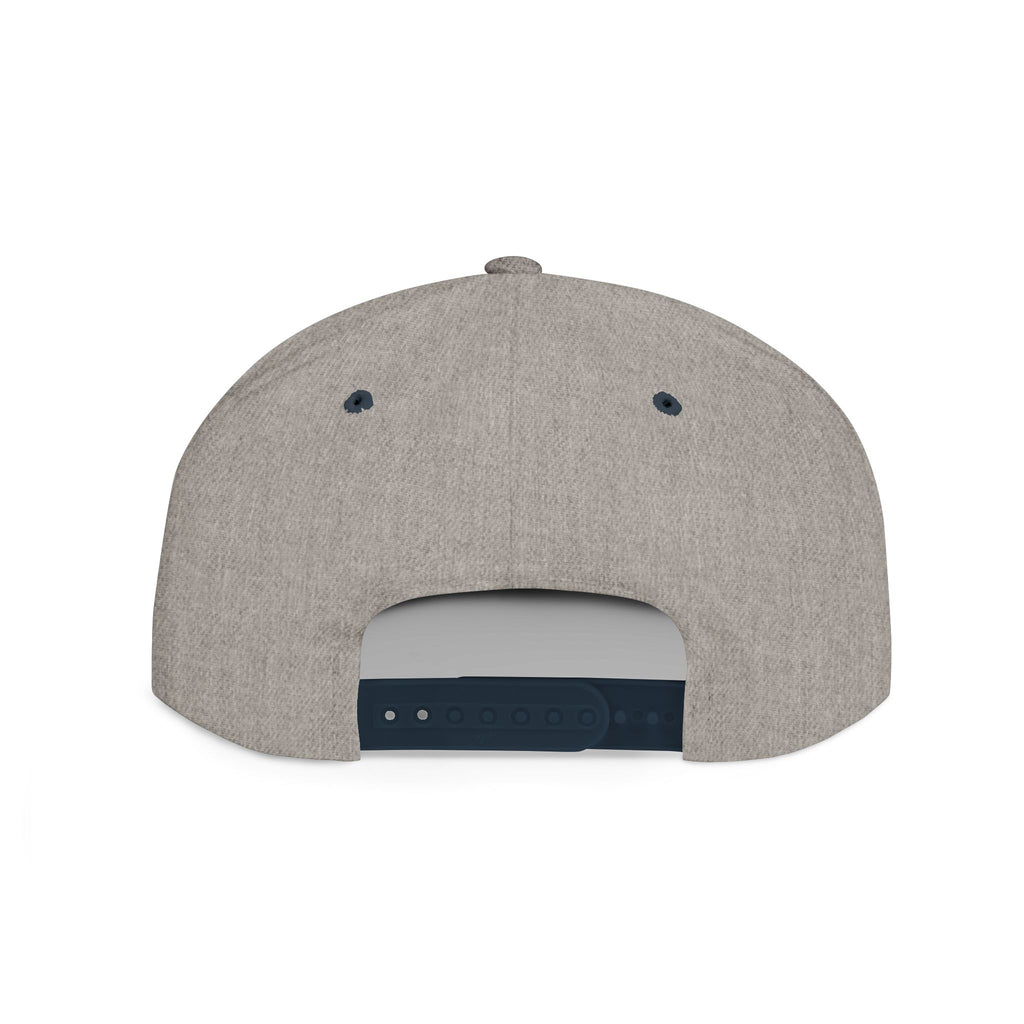 White Flat Bill Snapback Cap with Script Logo — Street Style Adjustable Hat