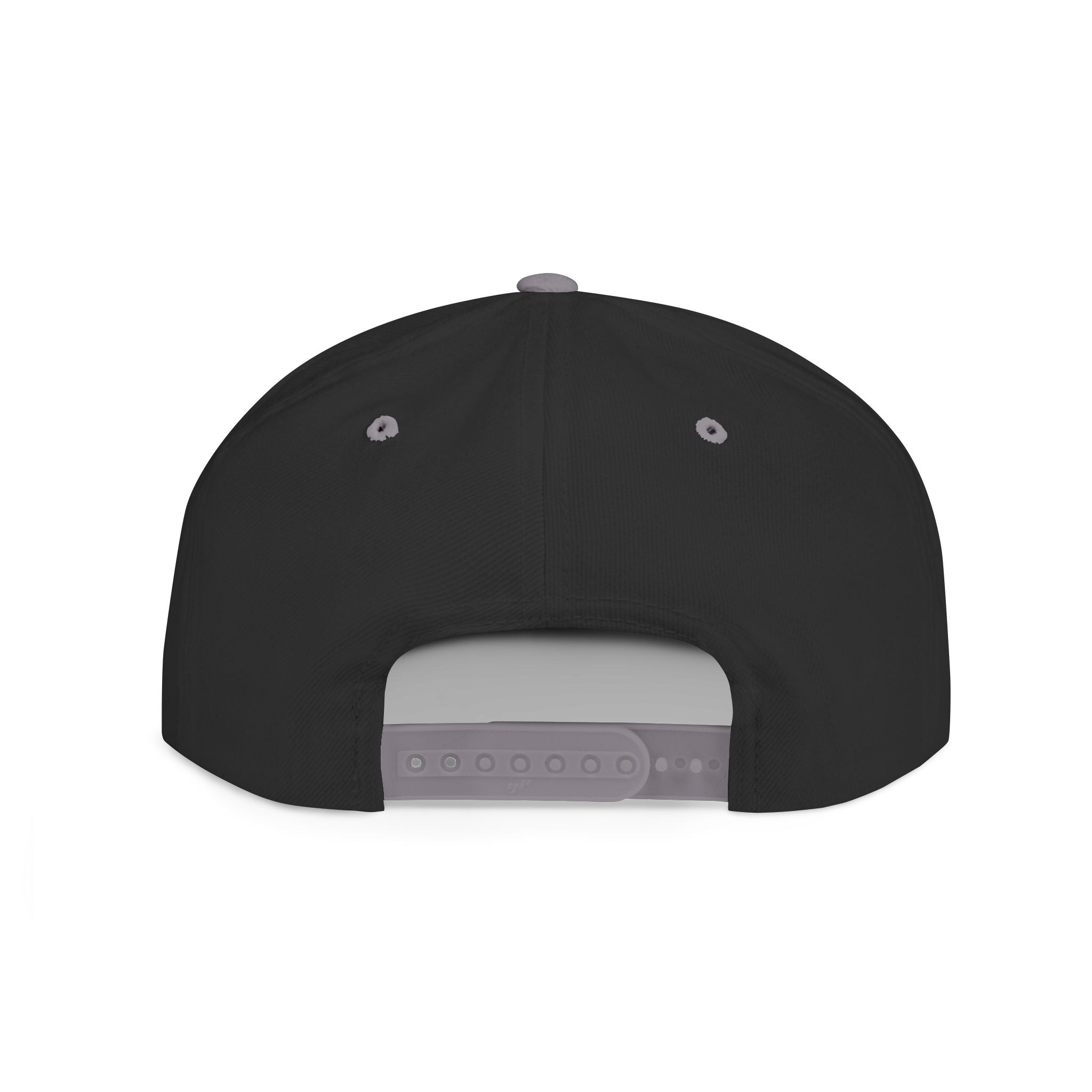 White Flat Bill Snapback Cap with Script Logo — Street Style Adjustable Hat