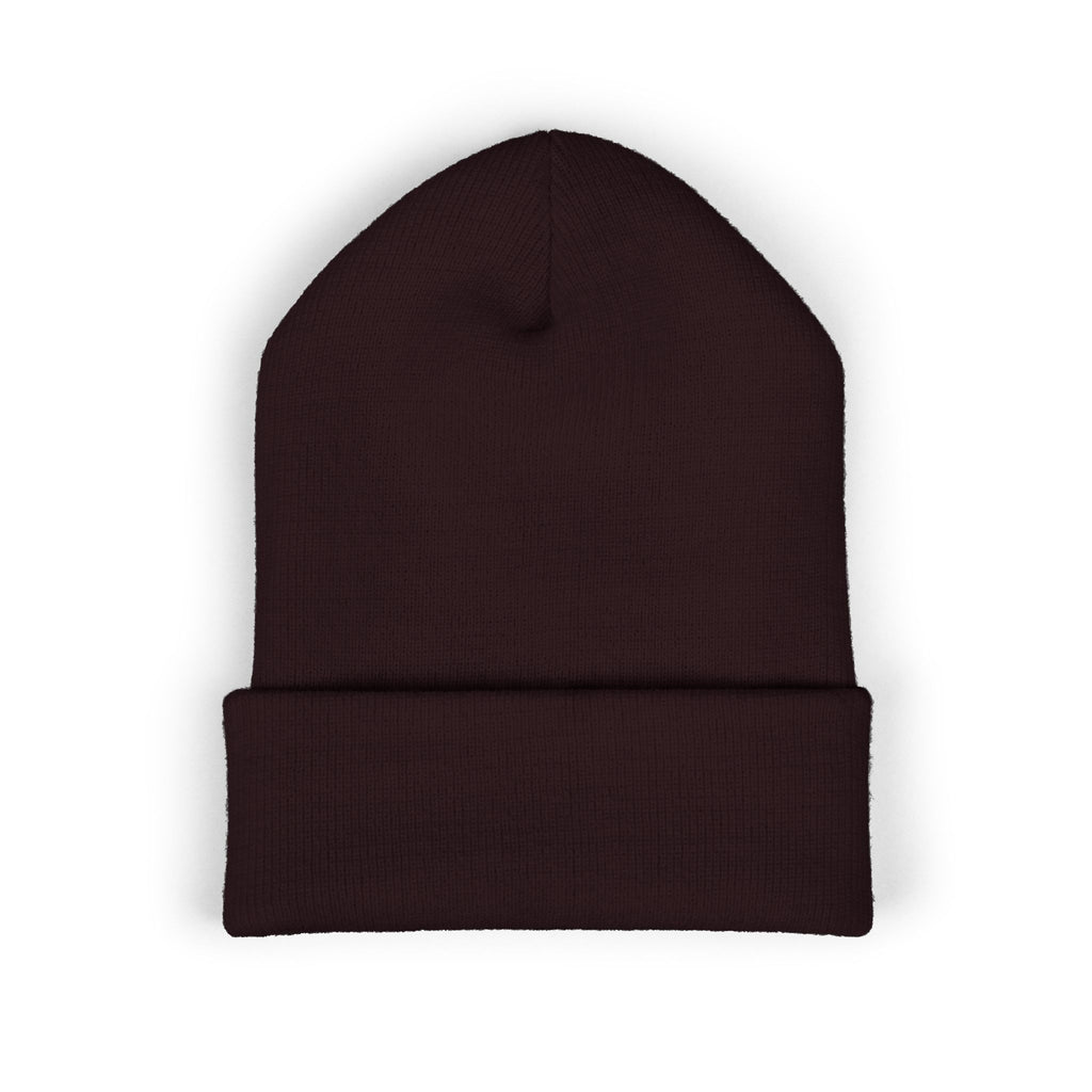 Embroidered "Smash Grounded" Cuffed Beanie — Streetwear Knit Hat
